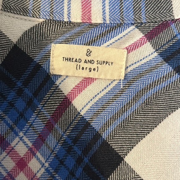 Thread and Supply size large flannel button down - Picture 2 of 7